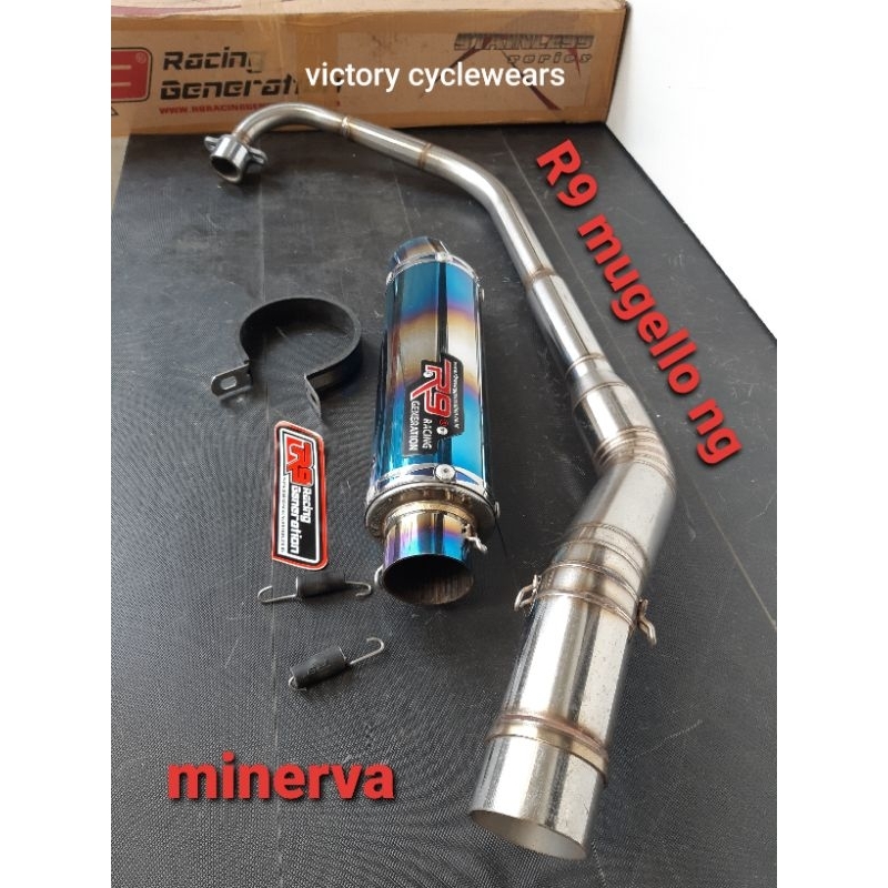 KNALPOT R9 MUGELLO NG MINERVA FULL SYSTEM