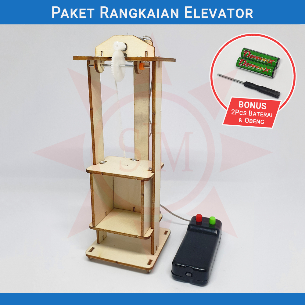 Paket Rangkaian Lift / Elevator Praktek / DIY / Prakarya Sekolah