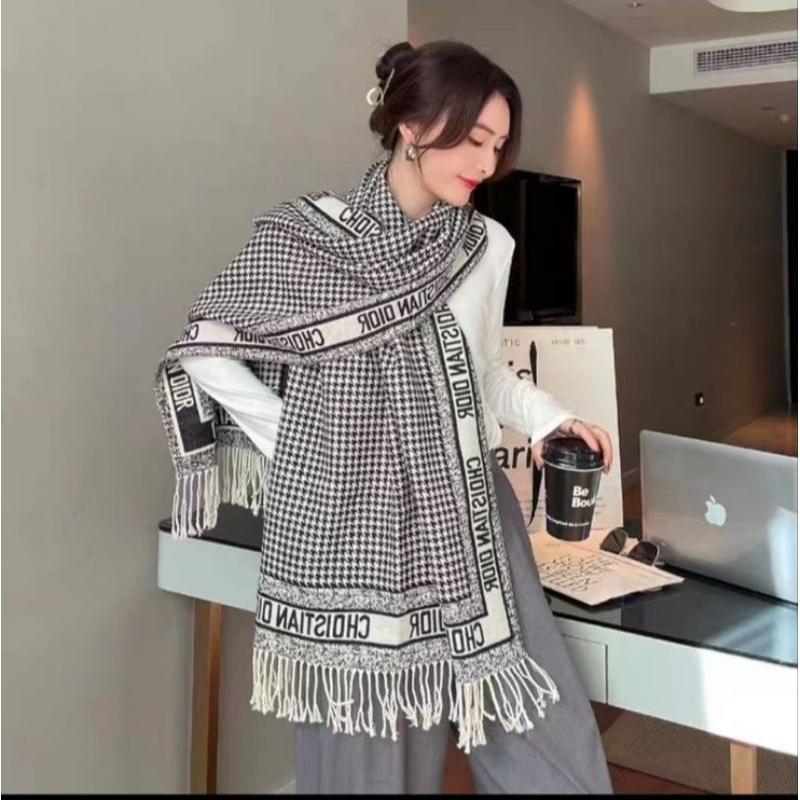 COD SYAL &amp; SCARF IMPORT MUSIM DINGIN D0126 BAHAN TEBAL