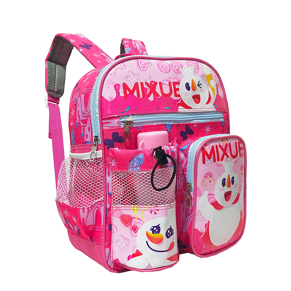 Tas Ransel Mini Anak Sekolah PAUD/TK Karakter MIXUE free botol // Tas Ngaji Anak Karakter MIXUE