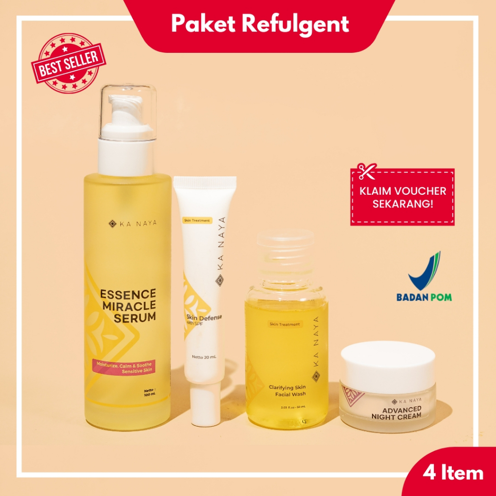 Wajah Glowing Ka Naya Brightening / Paket Lengkap Skincare Brightening Ka Naya