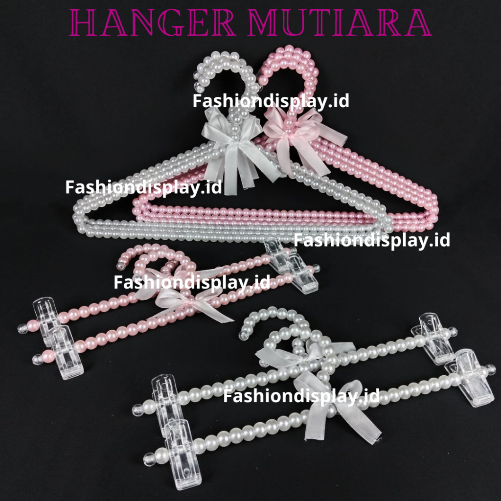 Hanger Mutiara Gantungan Baju Monte Mute Premium Hanger Korea Hanger Unik Hanger Butik Boutique-BH