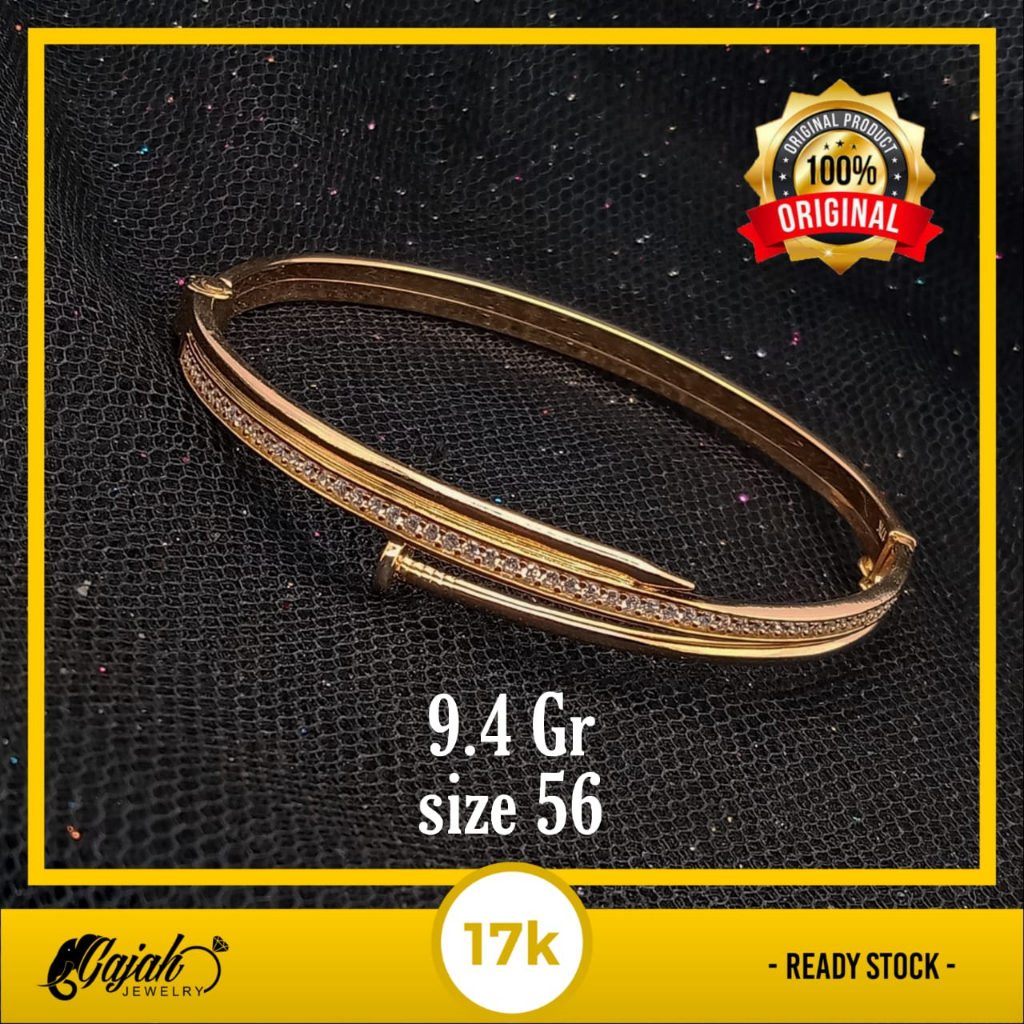 Gelang Emas 17K - 9.4 Gr Kadar 750 - 5147