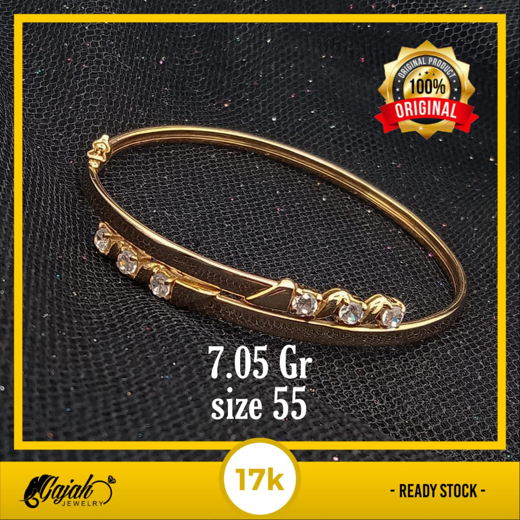 Gelang Emas 17K - 7.05 Gr Kadar 750 - 5146