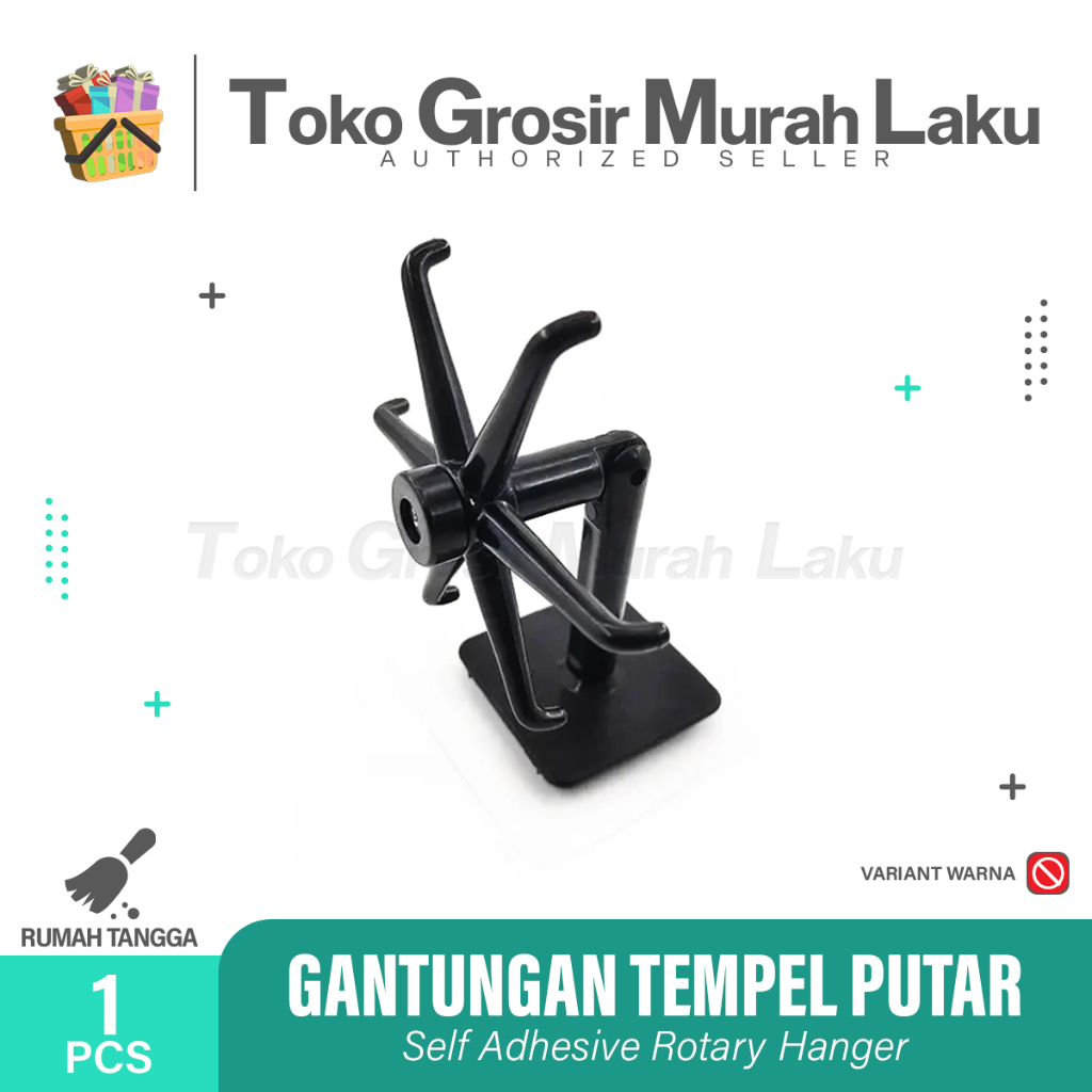 GANTUNGAN HOOK PUTAR 6 KAIT 360 DERAJAT/GANTUNGAN ALAT DAPUR SERBAGUNA