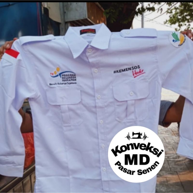 kemeja pkh Kemensos hadir/seragam eksklusif pkh Kemensos hadir/kemeja eksklusif kemensos