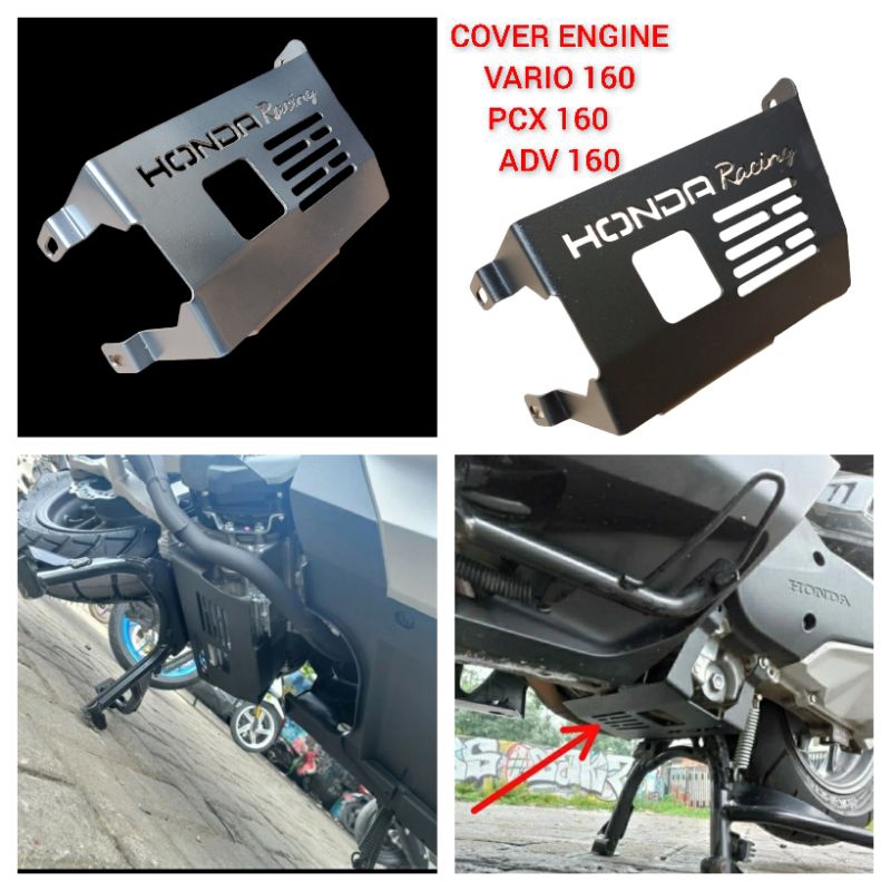 Cover engine guard ADV 160 PCX 160 VARIO 160 ABS CBS pelindung mesin bawah VARIO 160 ABS CBS ADV 160 PCX 150 tebal 2 Mili full