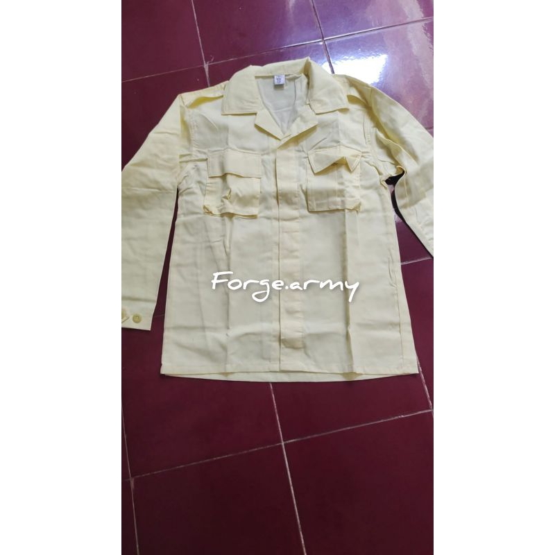 Setelan pdl satpam atasan pdl satpam cream