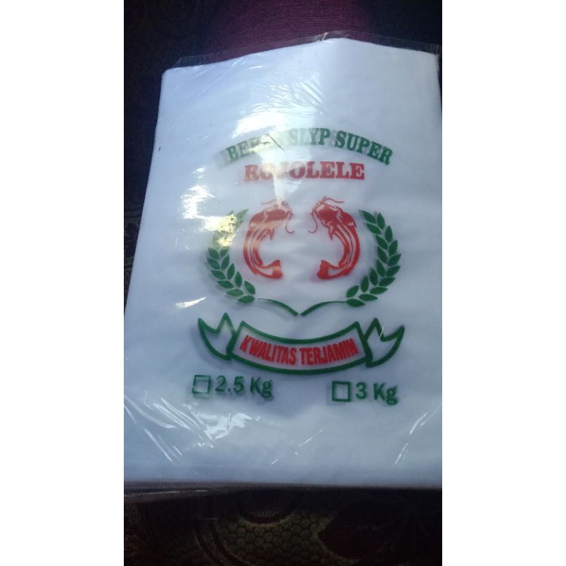 plastik beras cap rojolele 2.5 dan 3kg