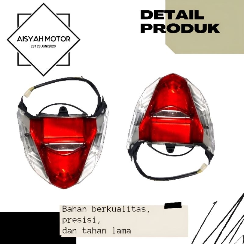 Reflektor Lampu Belakang Honda Beat FI Esp Eco Tahun 2017-2019