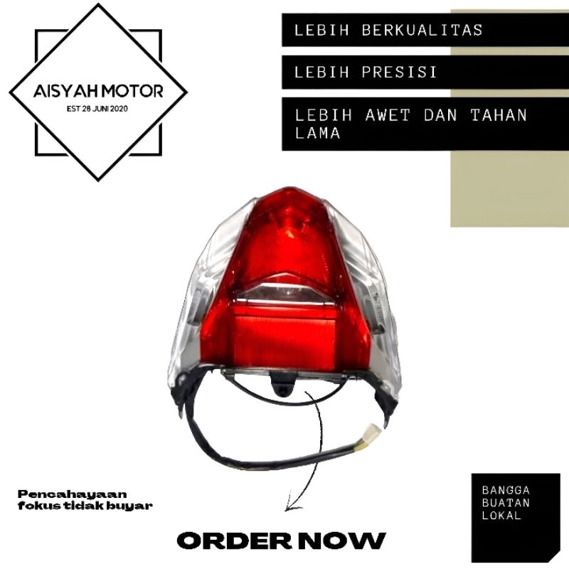 Reflektor Lampu Belakang Honda Beat FI Esp Eco Tahun 2017-2019