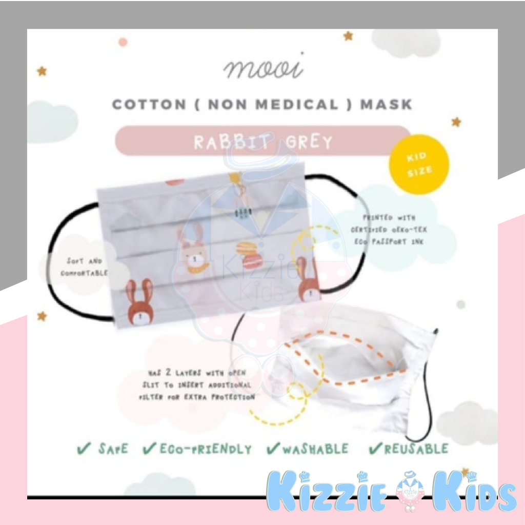Mooi Masker Kain Kids &amp; Dewasa (Cotton Mask Mooi)