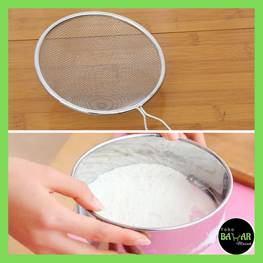 Ayakan Tepung / Saringan Ayakan Tepung / Saringan Tepung Gagang / Ayakan Tepung Stainless Steel