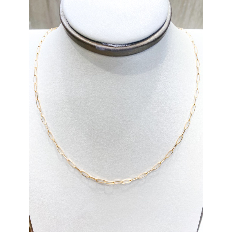 Kalung Emas kuning Paperclip 700 16Karat