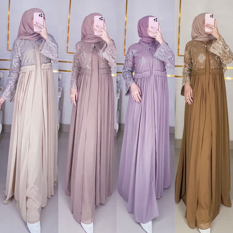 NEW NEW READY GAMIS ARESYA GAMIS LEBARAN BY RAINA FASHION SIAP KIRIM