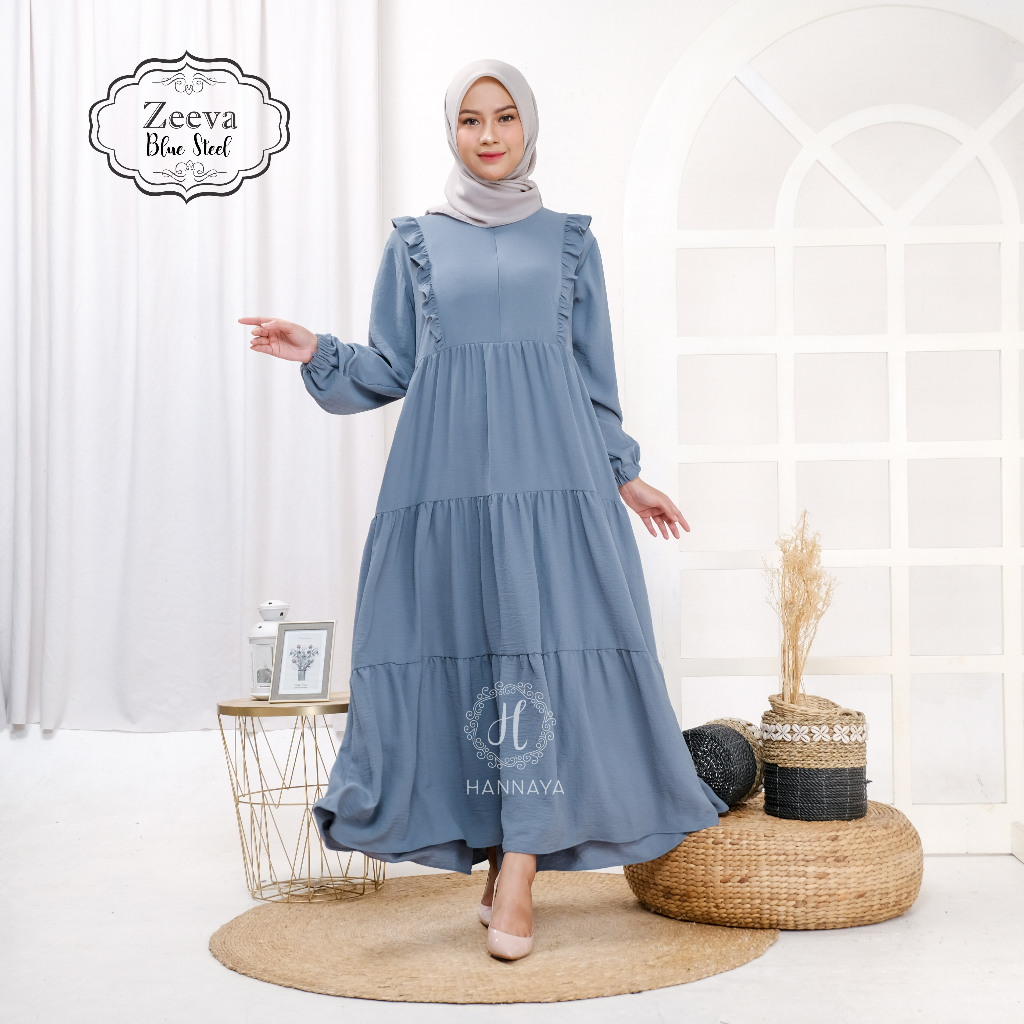 GAMIS TERBARU ZEEVA DRESS BY HANNAYA