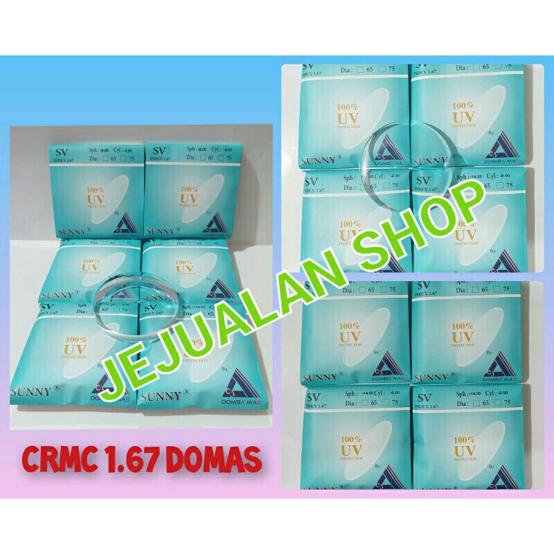 Lensa minus super tipis merek DOMAS ORIGINAL H-INDEX 1.67