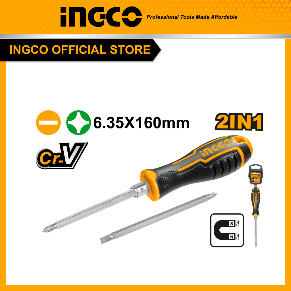 (INGCO) - OBENG  CABUT 2 WAY ( + ) / ( - ) INGCO AKISD0201