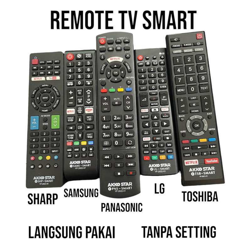 REMOTE TV SMART LANGSUNG PAKAI TANPA SETTING AKKO STAR