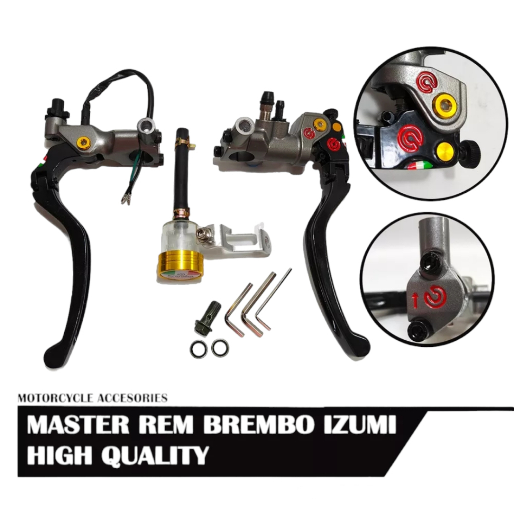 Master Rem Set Izumi Berembo Universal Semua Motor Vixion,R15,Byson,Rx King,Satria Fu,Aerox,Cbr,Ninja,Vario,Beat,Soopy,Mio