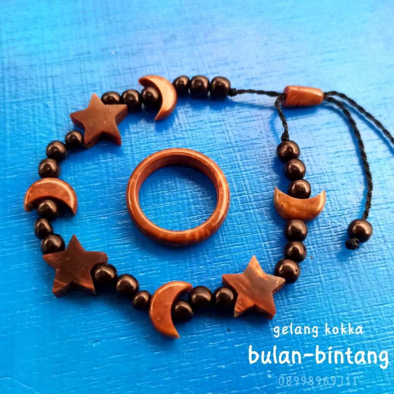 Gelang Kayu kaukah (BB) Free cincin koka kokka kaokah kokah