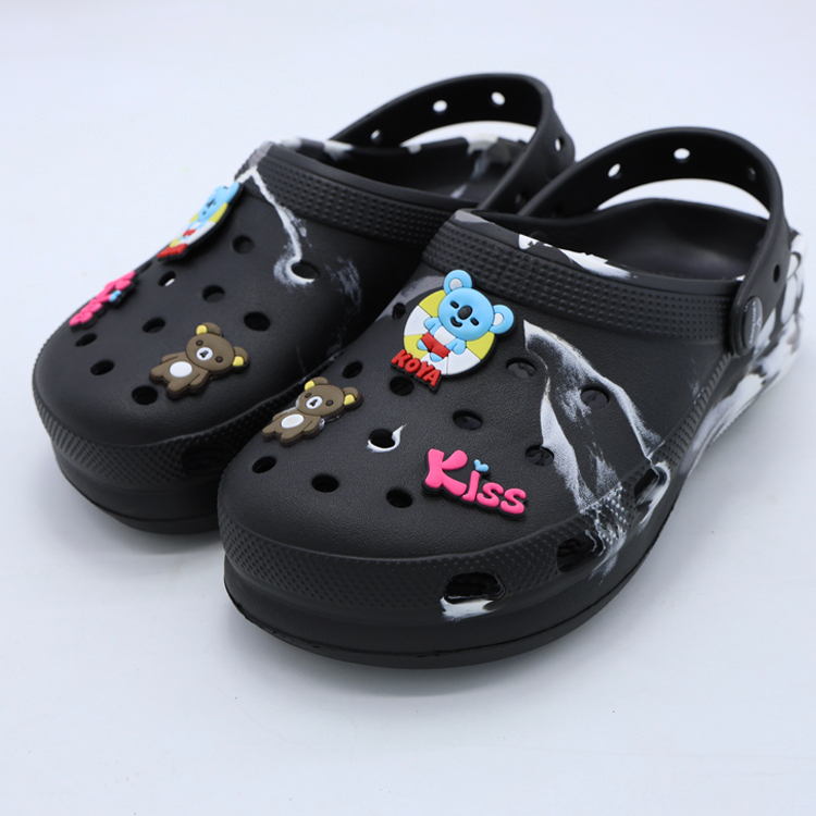 Sandal Kodok Wanita Sandal Baim Wanita Slop Kodok Classic Bae Clog Motif Kiss Eva Anti Slip