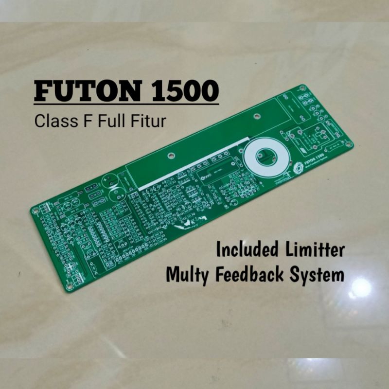 PCB Class D D1K5 Dual Layer FUTON 1500, Class D Multi Feedback Limitter