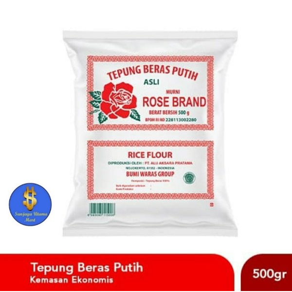 

Tepung Beras Putih Rose Brand 500gr-Rose Brand Tepung Beras Putih