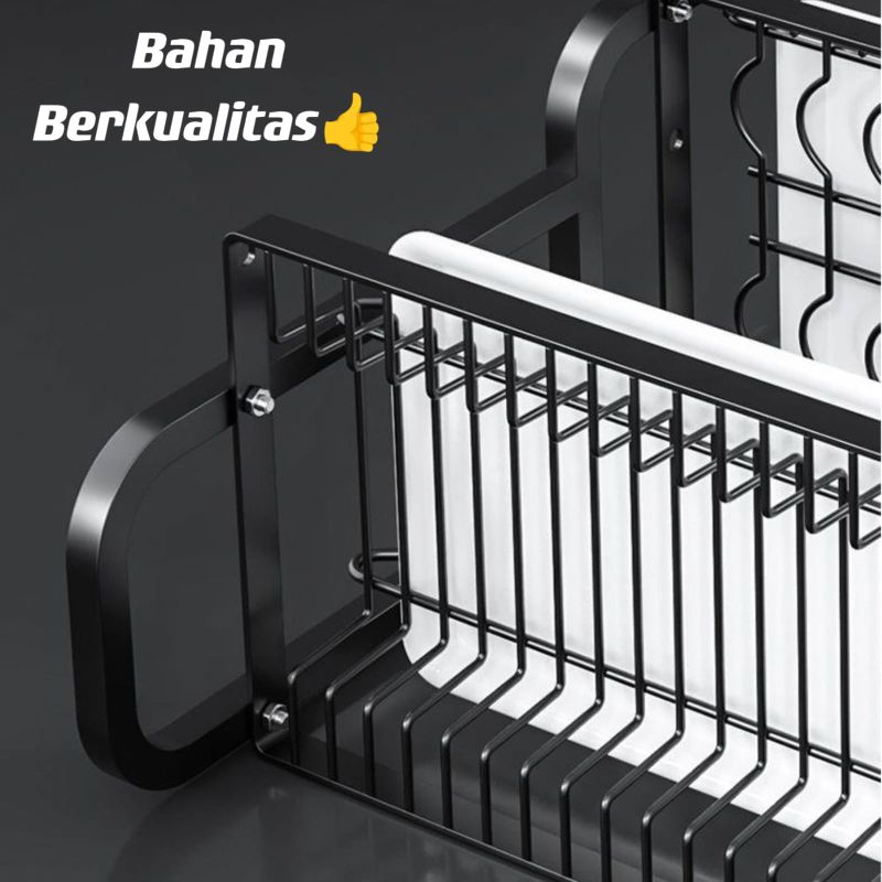 Rak Dapur Rak Piring Rak Serbaguna Rak Dish Drainer Dengan Aksesoris⭐ Supertop ⭐