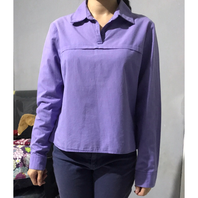 kemeja ungu wanita