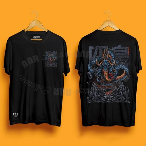 Kaos Distro Premium Pria Unisex Dragon Theme