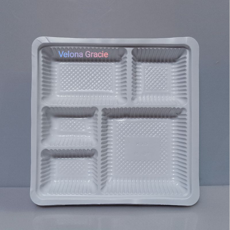 Sekat Mika 20x20 isi 50 pcs Putih Susu Sekat 5