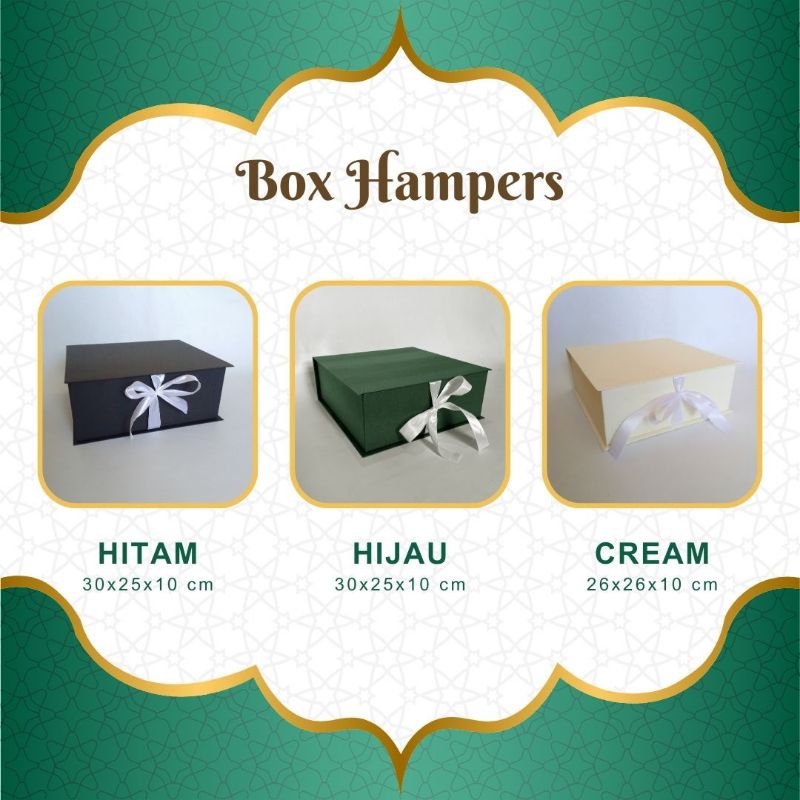 

BOX HAMPERS PREMIUM TEBAL DAN KOKOH