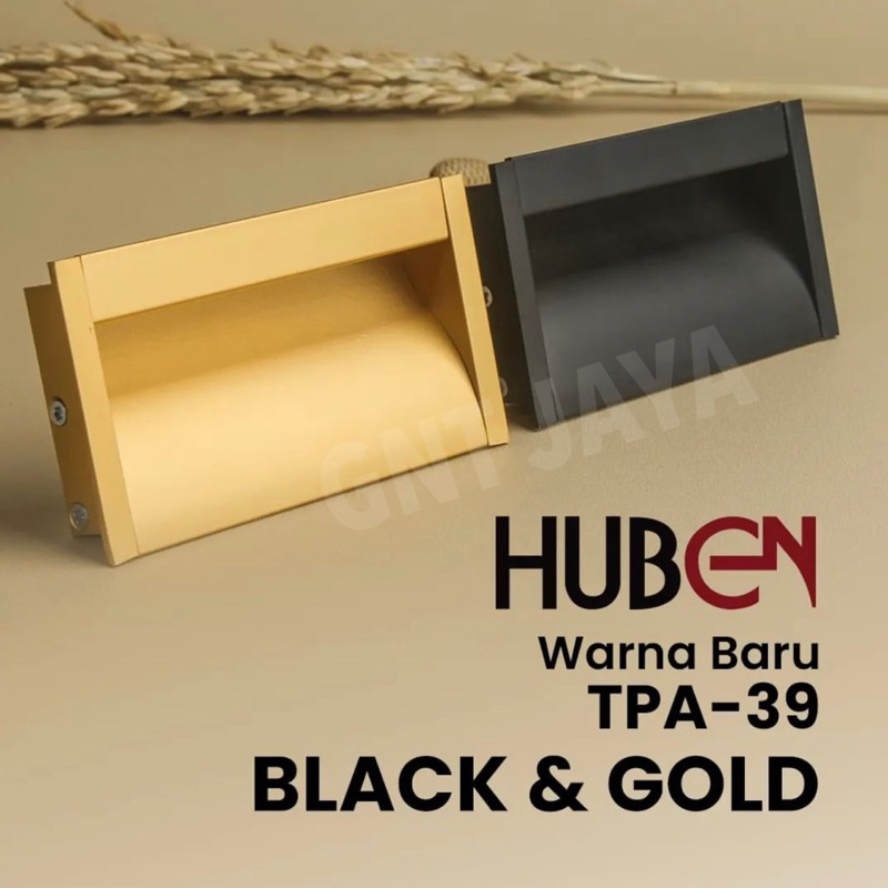 TARIKAN TANAM HUBEN TPA-39 black gold anodize silver alumunium handle pintu laci lemari tpa39 32mm 6