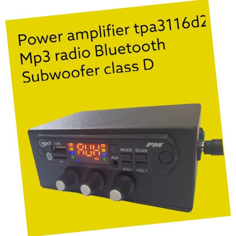 AEBDG AMPLI MINI SUBWOOFER 2.1 2x50W + 100W - Amplifier MP3 PLAYER BLUETOOTH Mp3 Fm Usb Subwoofer 2.