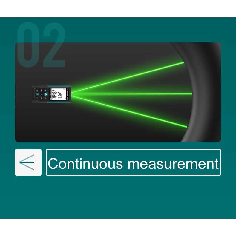 INKERSI Meteran Laser Digital Electronic Accuracy Ruler Infrared 40M - KE40S