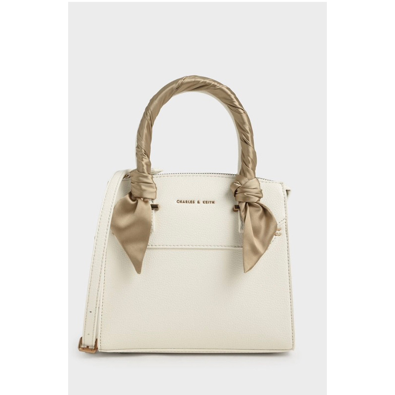 TAS CHARLES N KEITH CHALK Putih BW . Handbag . Tas Wanita Slempang