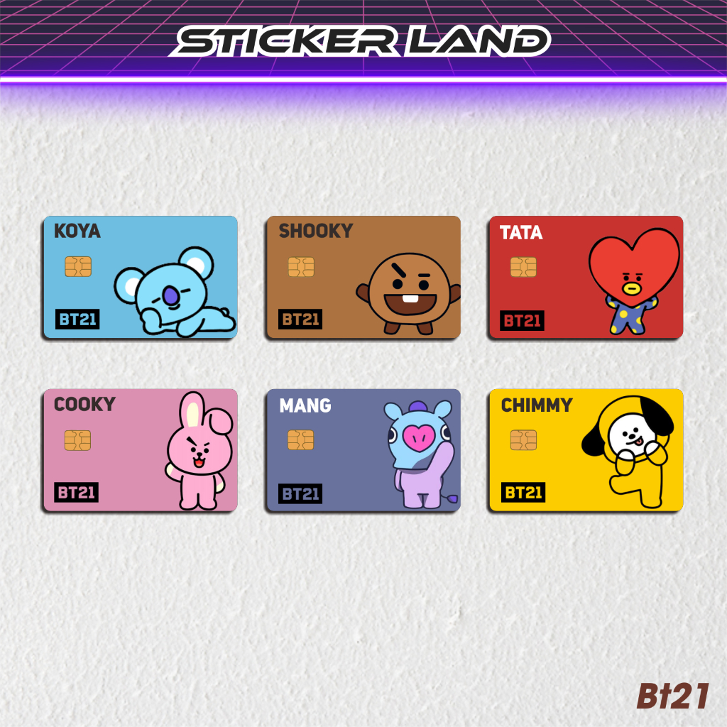 

Stiker ATM BT21 - Stiker Kartu ATM Vinyl Emoney Flazz Sticker Land