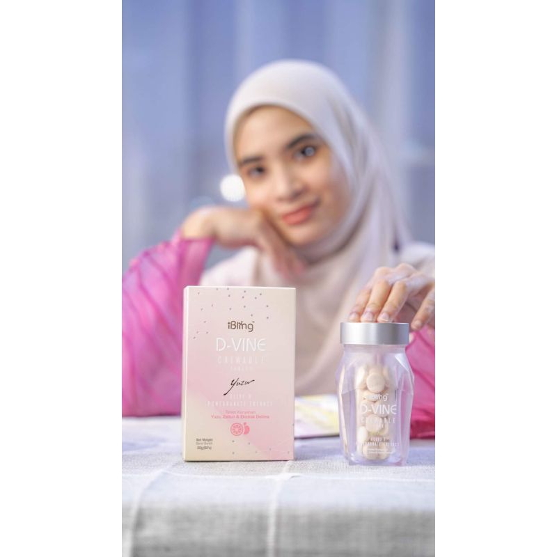 D-VINE iBling by Wellous Collagen Candy 100% Asli , Divine Original ,  Pemutih Kulit Badan Serta Waj