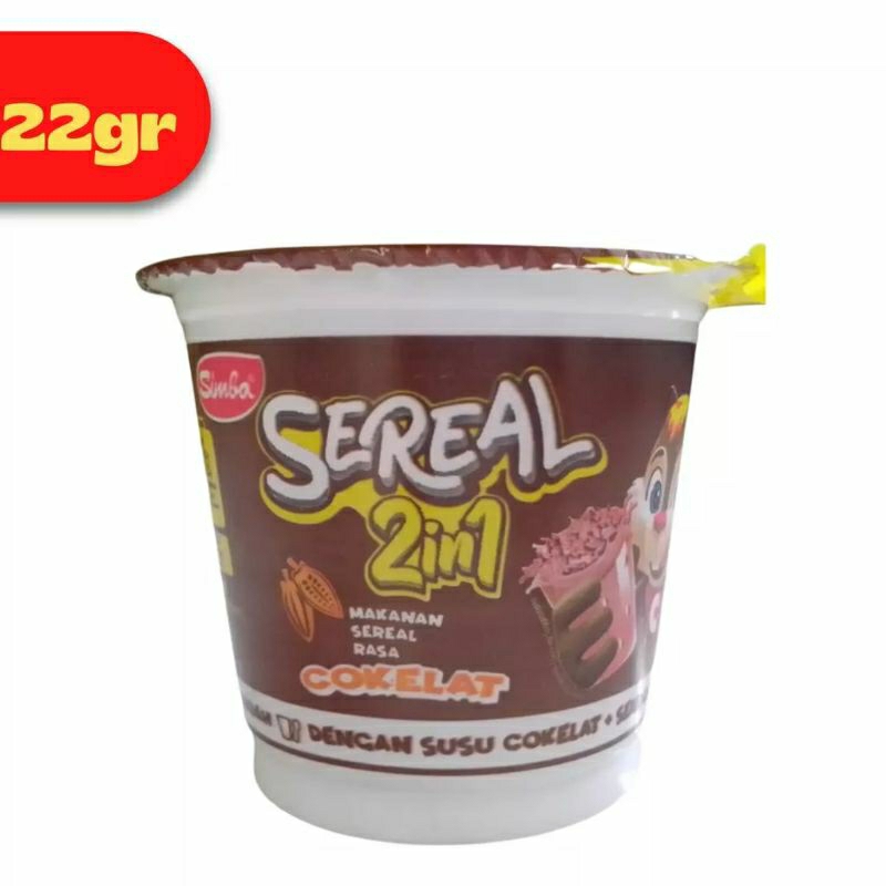

simba sereal cup choklat cemilan makanan chochip coklat harga per 6pcs