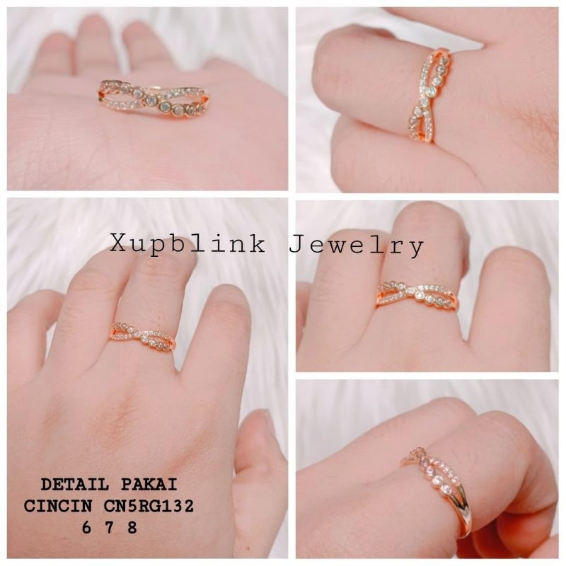 Cincin Wanita Model Fashion Anti Karat Premium