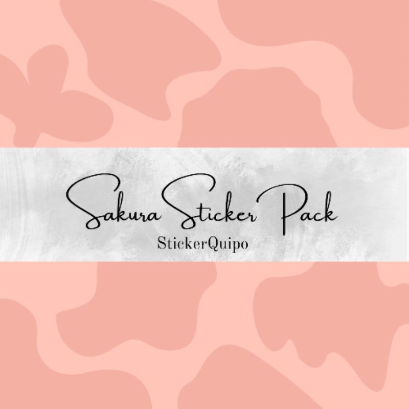 

[PART 1] Sakura Sticker Pack | Sticker Aesthetic | Desain Stiker | Scrapbook | Cute Sticker