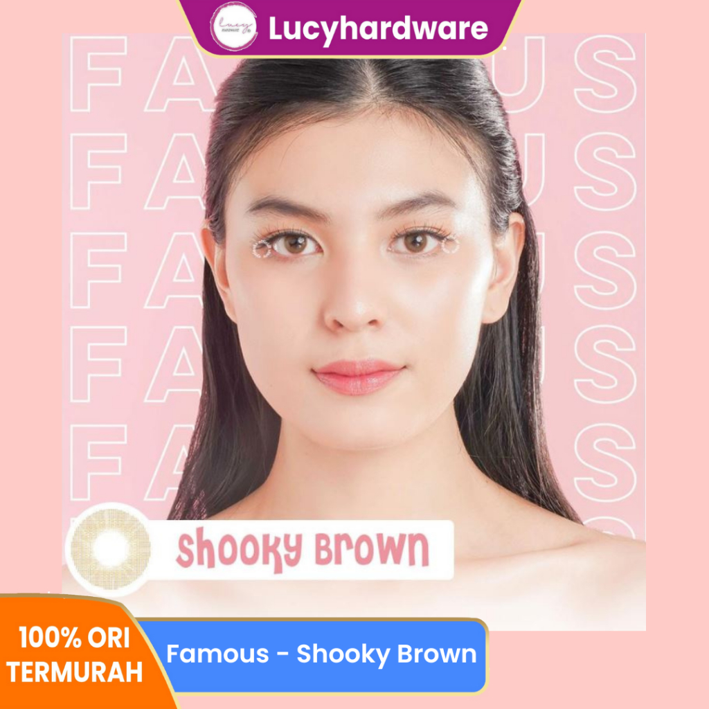 Famous With Biomoist Shooky Brown Bulanan Softlens Warna