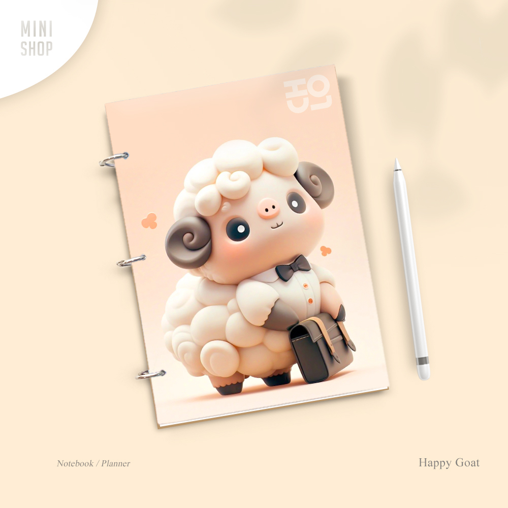 

Notebook A5 Happy Goat 1201 - (buku tulis sekolah isi 100 lembar - planner - diary - notes - weekly - agenda - journal - catatan - aesthetic - korea - binder - estetik)