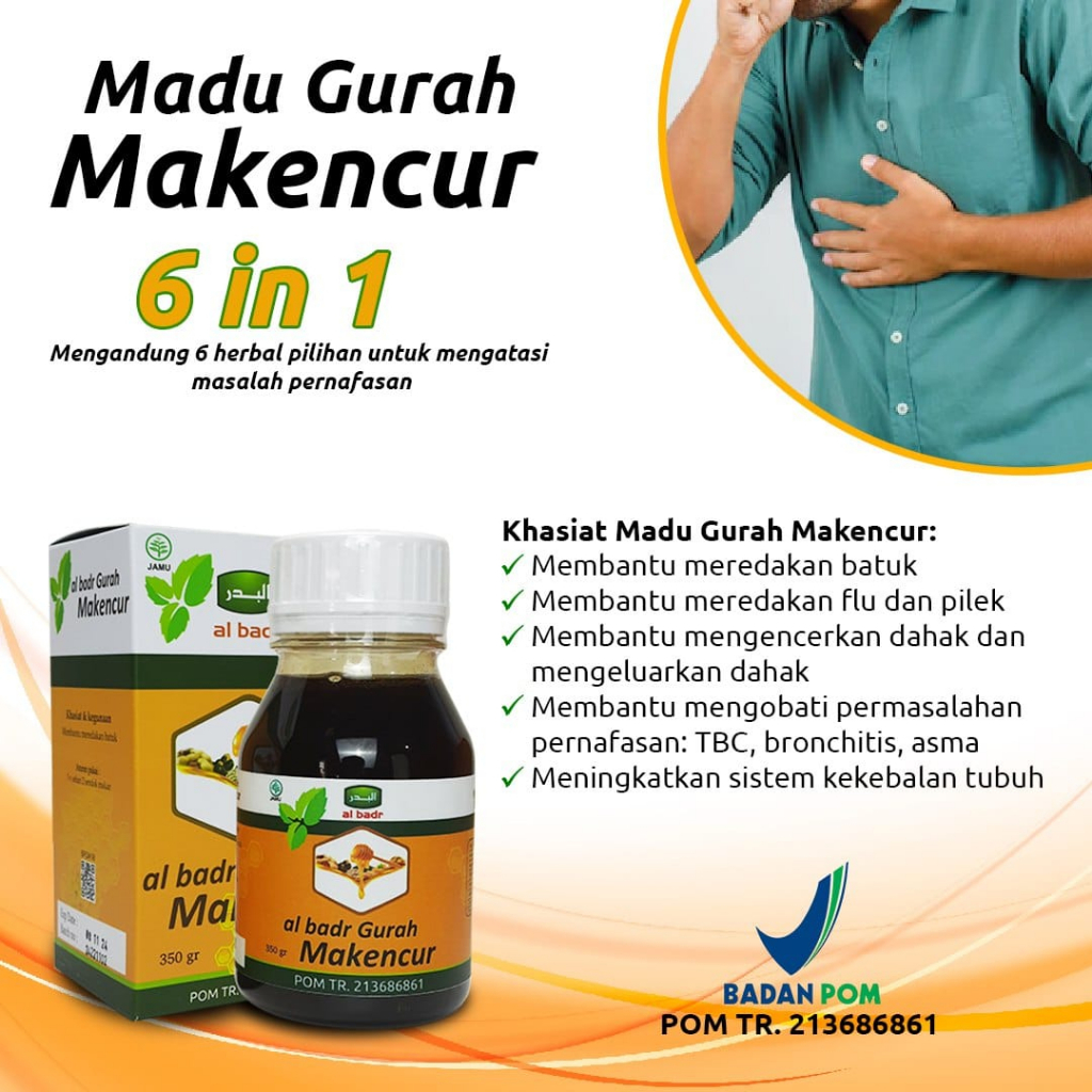 

Madu Gurah Batuk flu Dan Pilek Madu Kencur Al badr