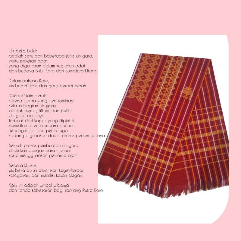 Uis Karo Beka Buluh Legot 4 (Motif 2)