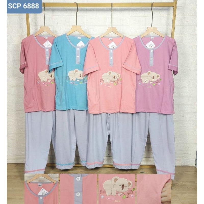 Babydoll/ Baju Tidur Amro Dewasa Busui Celana Panjang