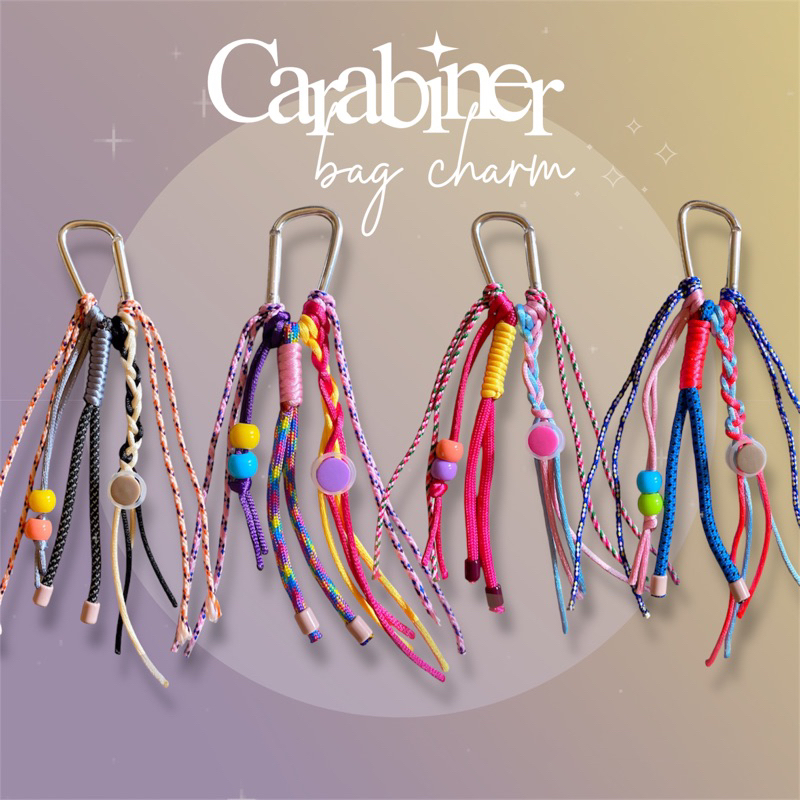 CARABINER BAG CHARM // BAG CHARM MACRAME // KEYCHAIN // GANTUNGAN CARABINER MURAH