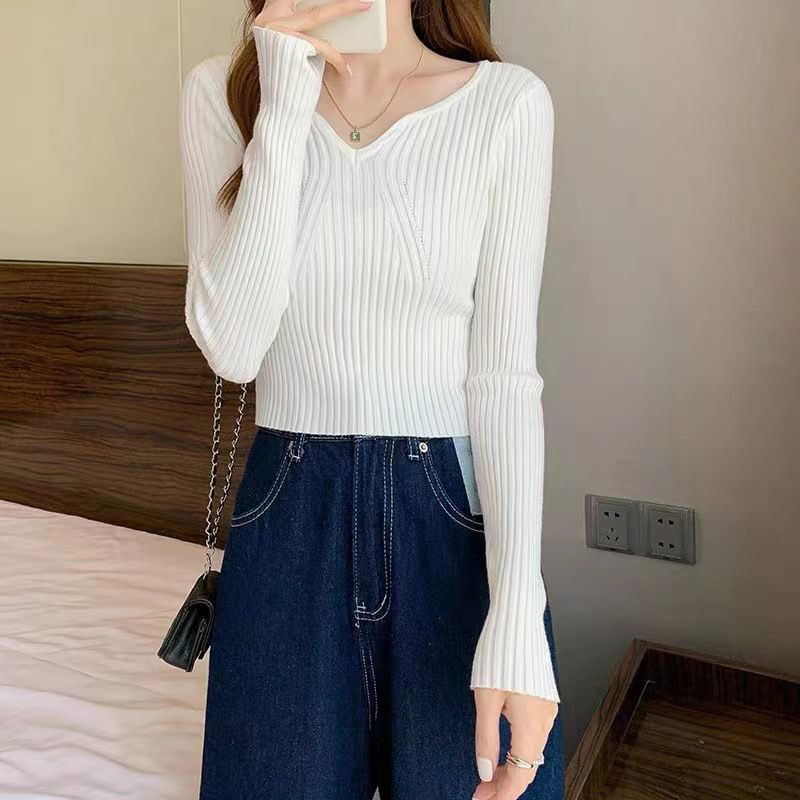 Atasan rajut import (S124)/ Baju rajut import 100%/ Sweater / Knit longsleeve