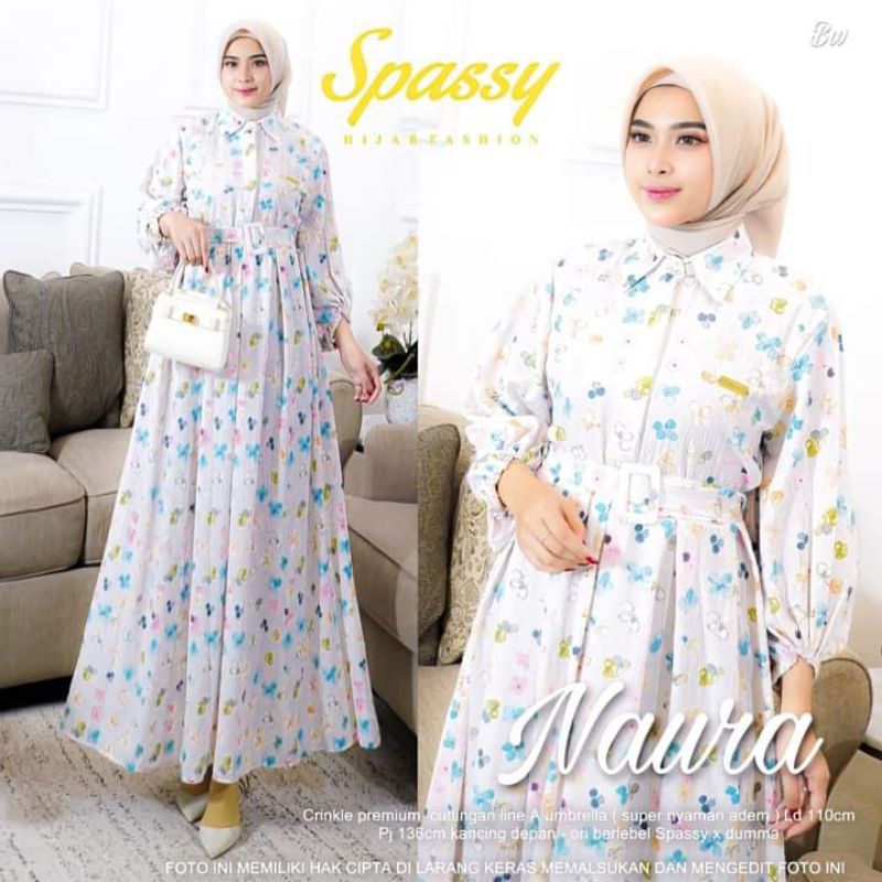 NAURA MAXY | PAKAIAN WANITA DRESS GAMIS | BY SPASSY